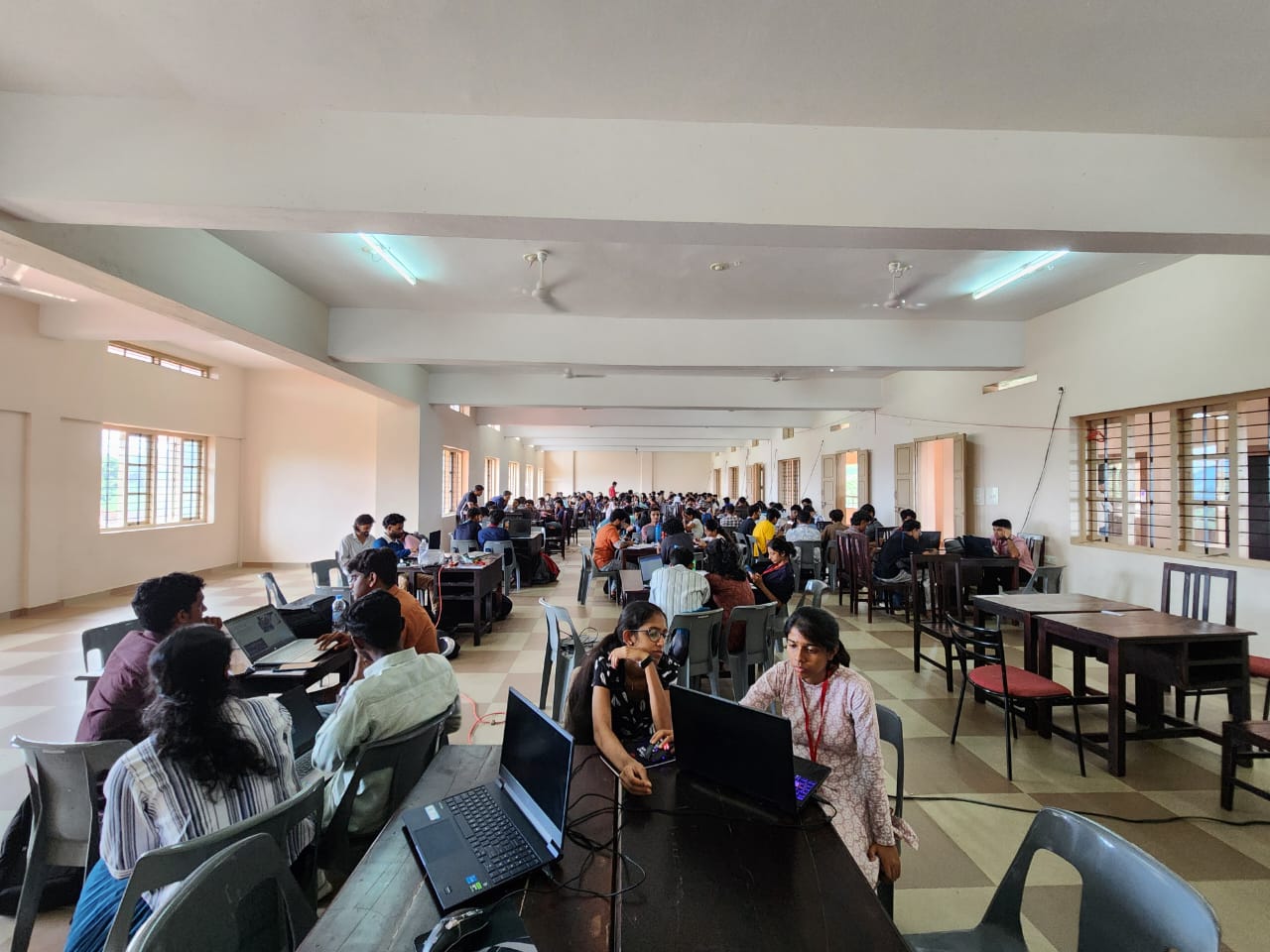 Teams working on their projects